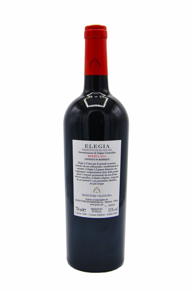 Winzer Manduria:  Elegia Primitivo di Manduria Riserva DOC